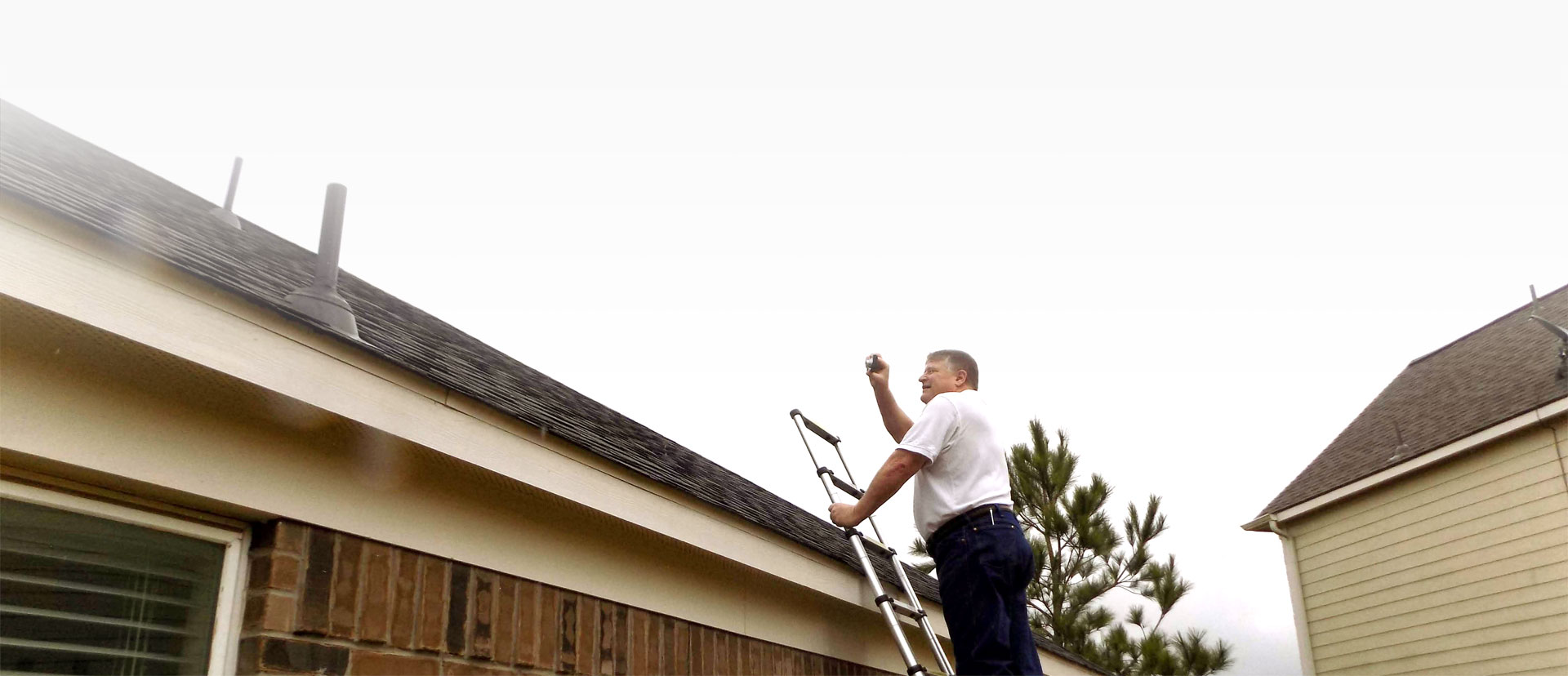 Certified Home Inspector Todd Duff performing a home inspection